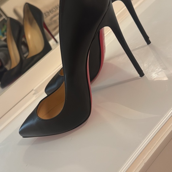 Christian Louboutin Pigalle Follies 100 black nappa leather EU 38.5 - Picture 8 of 11